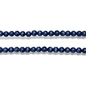 Fiber-Optic Synthetic Bead - Cat's Eye Smooth Round 03MM CAT'S EYE BLUE