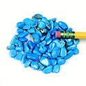 Gemstone Tumble Polished - #2 SIZE HOWLITE DYED TURQUOISE