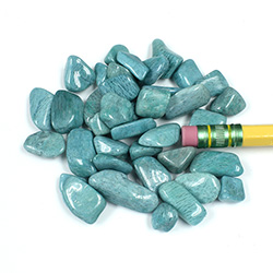 Gemstone Tumble Polished - #3 SIZE QUARTZ DYED GREEN
