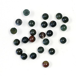 Gemstone Cabochon - Round 04MM BLOODSTONE