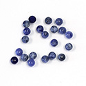 Gemstone Cabochon - Round 04MM BLUE SODALITE