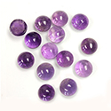 Gemstone Cabochon - Round 06MM AMETHYST (B grade)