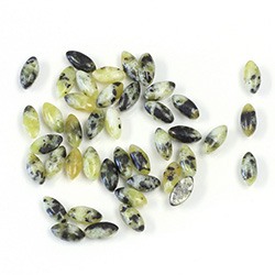 Gemstone Cabochon - Navette 06x3MM YELLOW TURQUOISE