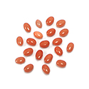 Gemstone Cabochon - Oval 06x4MM DOLOMITE DYED CORAL