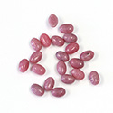 Gemstone Cabochon - Oval 06x4MM RHODONITE