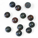 Gemstone Cabochon - Round 07MM BLOODSTONE