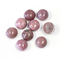 Gemstone Cabochon - Round 09MM RHODONITE