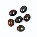 Gemstone Cabochon - Oval 10x8MM BLOODSTONE