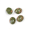 Gemstone Cabochon - Oval 12x10MM EPIDOTE