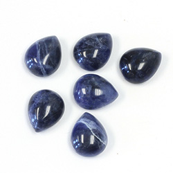 Gemstone Cabochon - Pear 12x10MM SODALITE