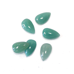Gemstone Cabochon - Pear 13XX8MM GREEN AVENTURINE