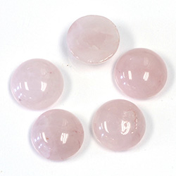 Gemstone Cabochon - Round 14MM ROSE QUARTZ