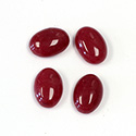 Gemstone Cabochon - Oval 14x10MM JADE DYED RED