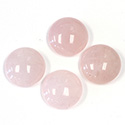 Gemstone Cabochon - Round 15MM ROSE QUARTZ