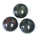 Gemstone Cabochon - Round 18MM BLOODSTONE