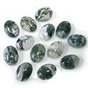 Gemstone Cabochon - Oval 18x13MM MOSS AGATE