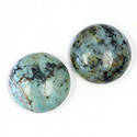 Gemstone Cabochon - Round 20MM AFRICAN TURQUOISE