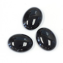 Gemstone Cabochon - Oval 21.5x16.5MM BLACK ONYX