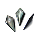 Shellstone Cabochon - Spear 24x12x5MM BLACK TAHITI