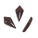 Gemstone Cabochon - Spear 24x12x5MM RED OBSIDIAN