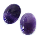 Gemstone Cabochon - Oval 25x18MM AMETHYST (B grade)