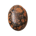 Gemstone Cabochon - Oval 30x22MM LEOPARD SKIN AGATE