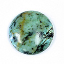 Gemstone Cabochon - Round 35MM AFRICAN TURQUOISE