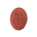 Gemstone Cabochon - Oval 40x30MM DOLOMITE DYED RED JASPER, RED CORAL Color