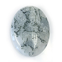 Gemstone Cabochon - Oval 40x30MM TREE AGATE Natural (B Qual)