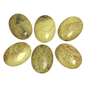 Gemstone Cabochon - Oval 40x30MM YELLOW TURQUOISE