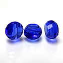 Chinese Cut Crystal Bead - Round Disc Side Drilled 08MM DARK SAPPHIRE
