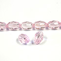 Chinese Cut Crystal Bead - Oval 09x6MM ROSALINE