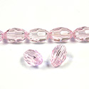 Chinese Cut Crystal Bead - Oval 11x8MM ROSALINE