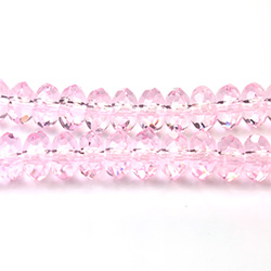 Chinese Cut Crystal Bead - Rondelle 04x6MM ROSALINE
