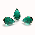 Preciosa Crystal Pendant - Pear 681 10x6MM EMERALD