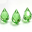 Preciosa Crystal Pendant - Pear 681 15x9MM PERIDOT