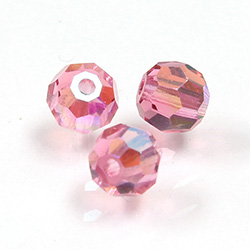 Preciosa Crystal Bead Regular Cut - Round 06MM ROSE AB