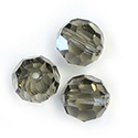 Czech Crystal Bead Regular Cut - Round 08MM BLACK DIAMOND