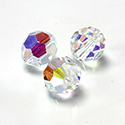 Czech Crystal Bead Regular Cut - Round 08MM CRYSTAL AB