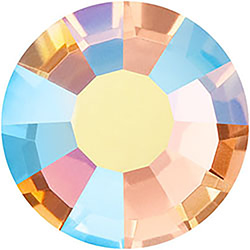 Preciosa Crystal Flat Back VIVA12&reg; Chaton Rose - 07SS LIGHT PEACH AB