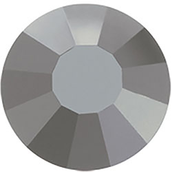 Preciosa Crystal Flat Back Hotfix VIVA12&reg; Chaton Rose - 06SS JET SILVER FLARE