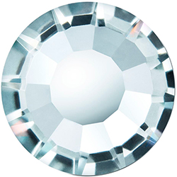 Preciosa Crystal Flat Back Hotfix VIVA12&reg; Chaton Rose - 30SS SILVER AQUAMARINE AB