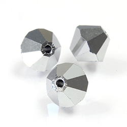 Preciosa Crystal Bead - Bicone 06MM LT HEMATITE FULL
