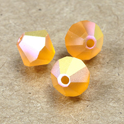Preciosa Crystal Bead - Bicone 06MM MATTE SUN AB
