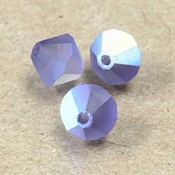 Preciosa Crystal Bead - Bicone 06MM MATTE TANZANITE AB