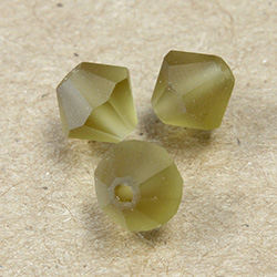 Preciosa Crystal Bead - Bicone 06MM MATTE GOLD BERYL