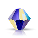 Preciosa Crystal Bead - Bicone 04MM 2X COATED COBALT AB