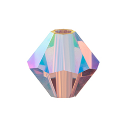 Preciosa Crystal Bead - Bicone 04MM 2X COATED LT AMETHYST AB
