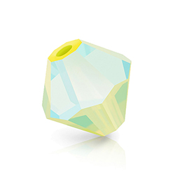 Preciosa Crystal Bead - Bicone 05MM 2X COATED LIMECICLE AB