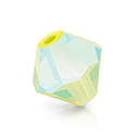 Preciosa Crystal Bead - Bicone 05MM 2X COATED LIMECICLE AB